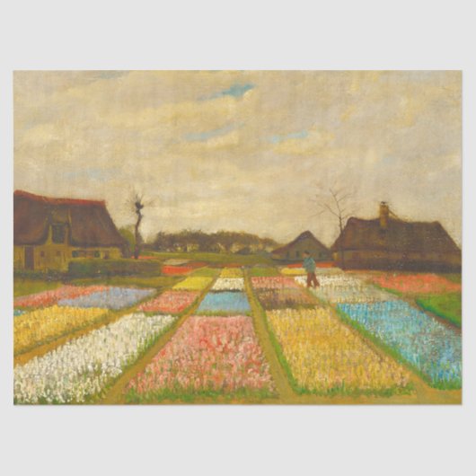 Vincent van Gogh Bloembedden in Nederland Tissuepapier (Voorkant)