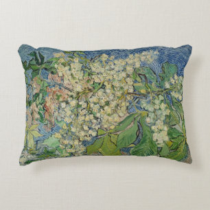 Vincent van Gogh   Blossombere kastanjetakken Accent Kussen