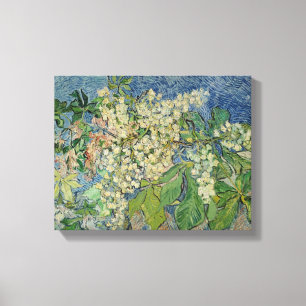Vincent van Gogh Blossombere kastanjetakken Canvas Afdruk