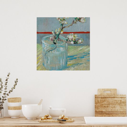 Vincent Van Gogh - Blossoming Almond Branch Poster (Keuken)