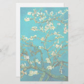 Vincent Van Gogh Blossoming Almond Tree Art Briefpapier (Voorkant / Achterkant)
