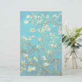 Vincent Van Gogh Blossoming Almond Tree Art Briefpapier (Staand voorkant)