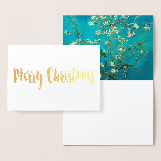 Vincent Van Gogh Blossoming Almond Tree Art Folie Kaarten (Display)