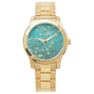 Vincent Van Gogh Blossoming Almond Tree Art Horloge