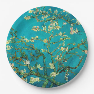 Vincent Van Gogh Blossoming Almond Tree Art Papieren Bordje