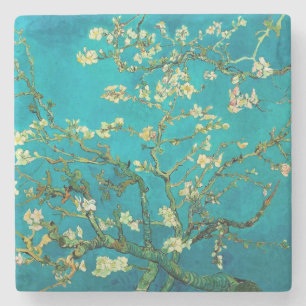 Vincent Van Gogh Blossoming Almond Tree Art Stenen Onderzetter