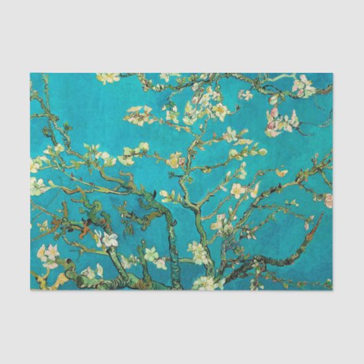 Vincent Van Gogh Blossoming Almond Tree Art Tissuepapier (Voorkant)