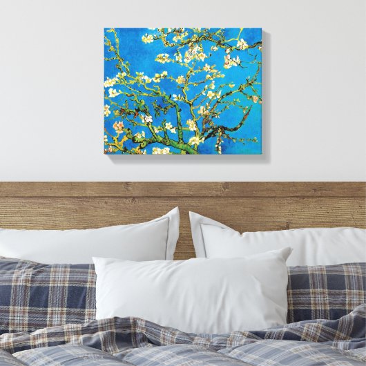 Vincent Van Gogh - Blossoming almond Tree Fine Art Canvas Afdruk (Insitu (Slaapkamer))