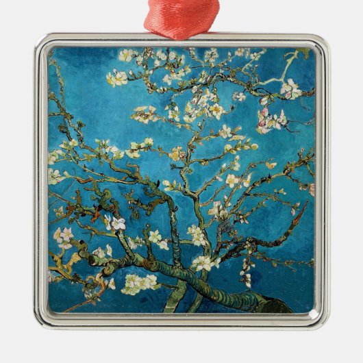 Vincent van Gogh, Blossoming Almond Tree Metalen Ornament (Voorkant)
