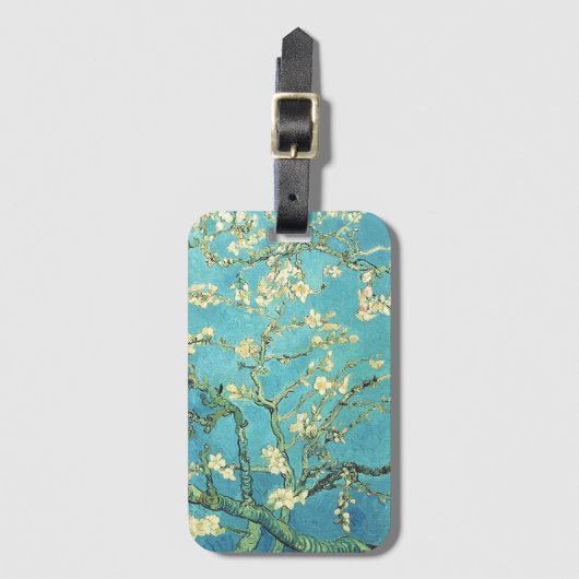 Vincent van Gogh Blossomong Almond Tree Bagagelabel (Voorkant (verticaal))