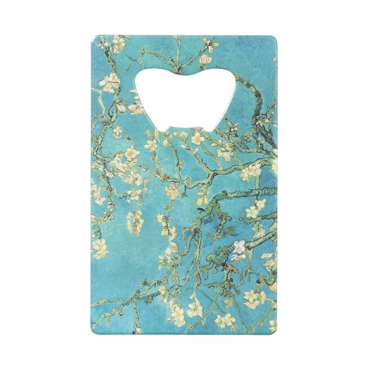 Vincent van Gogh Blossomong Almond Tree Kredietkaart Flessenopener (Achterkant)