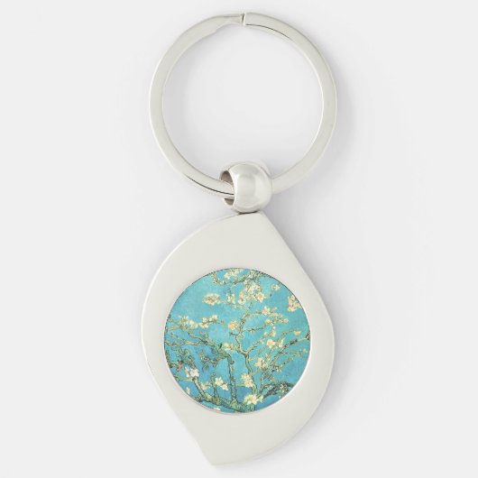 Vincent van Gogh Blossomong Almond Tree Sleutelhanger (Voorkant)
