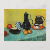 Vincent van Gogh Blue Enamel Coffee Pot Briefkaart (Voorkant)