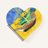 Vincent van Gogh Boats bij Saintes-Marie watercol Notitieboek (Voorkant)