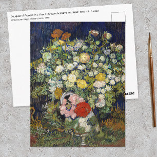 Vincent van Gogh - Boeket Bloemen in een Vaas Briefkaart