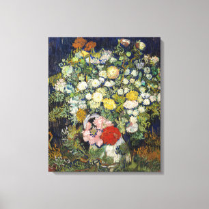 Vincent van Gogh - Boeket Bloemen in een Vaas Canvas Afdruk