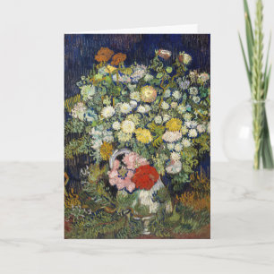 Vincent van Gogh - Boeket Bloemen in een Vaas Kaart