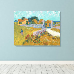 Vincent van Gogh, Boerderij in de Provence Canvas Afdruk