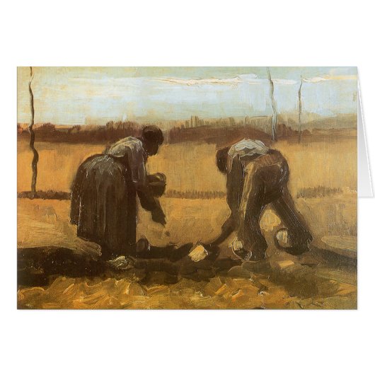 Vincent van Gogh - Boeren die aardappelen planten (Voorkant Horizontaal)