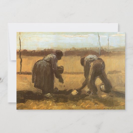 Vincent van Gogh - Boeren die aardappelen planten (Voorkant)