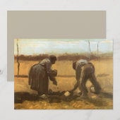 Vincent van Gogh - Boeren die aardappelen planten (Voorkant / Achterkant)