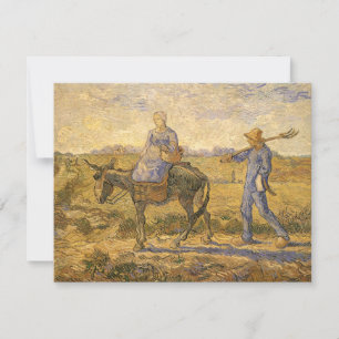 Vincent van Gogh - Boerenkoppel op weg naar het we