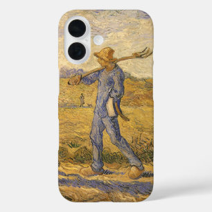 Vincent van Gogh - Boerenkoppel op weg naar het we iPhone 16 Hoesje