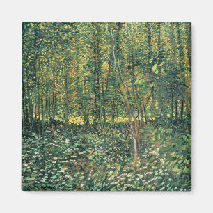 Vincent van Gogh   Bomen en ondergroei, 1887 Magneet
