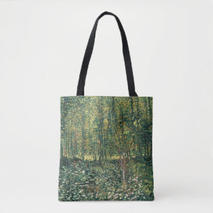 Vincent van Gogh   Bomen en ondergroei, 1887 Tote Bag