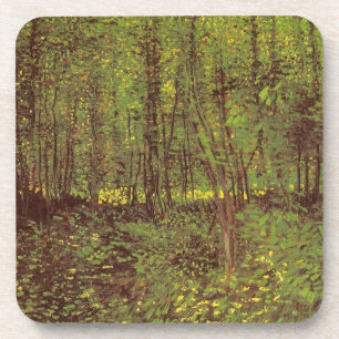 Vincent van Gogh - Bomen en Ondergroei Onderzetter