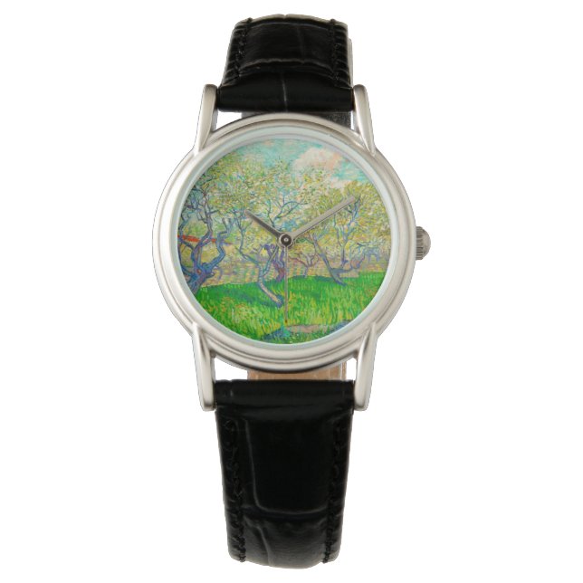 Vincent van Gogh Boomgaard in Blossom Horloge (Voorkant)