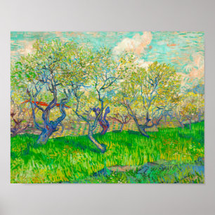 Vincent van Gogh Boomgaard in Blossom Poster