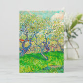 Vincent van Gogh Boomgaard in Blossom Save The Date (Staand voorkant)