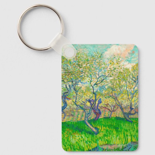 Vincent van Gogh Boomgaard in Blossom Sleutelhanger (Voorkant)