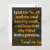 Vincent Van Gogh Briefkaart (Voorkant / Achterkant)