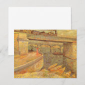 Vincent van Gogh Bruggen over de Seine Asnières (Voorkant / Achterkant)