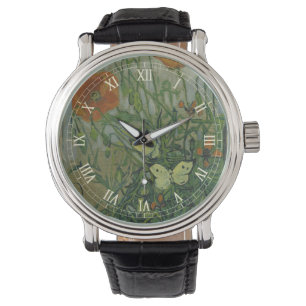 Vincent van Gogh - Butterflies en Poppies Horloge