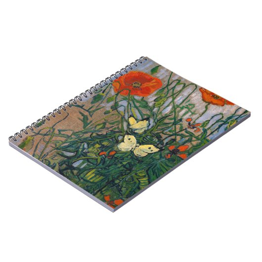 Vincent van Gogh - Butterflies en Poppies Notitieboek (Linkerzijde)