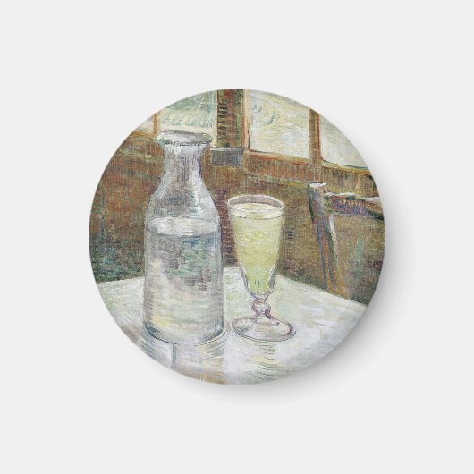 Vincent Van Gogh Cafe Table met Absinthe Magneet (Voorkant)
