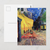 Vincent van Gogh - 'Café Terrace at Night' Briefkaart (Voorkant / Achterkant)