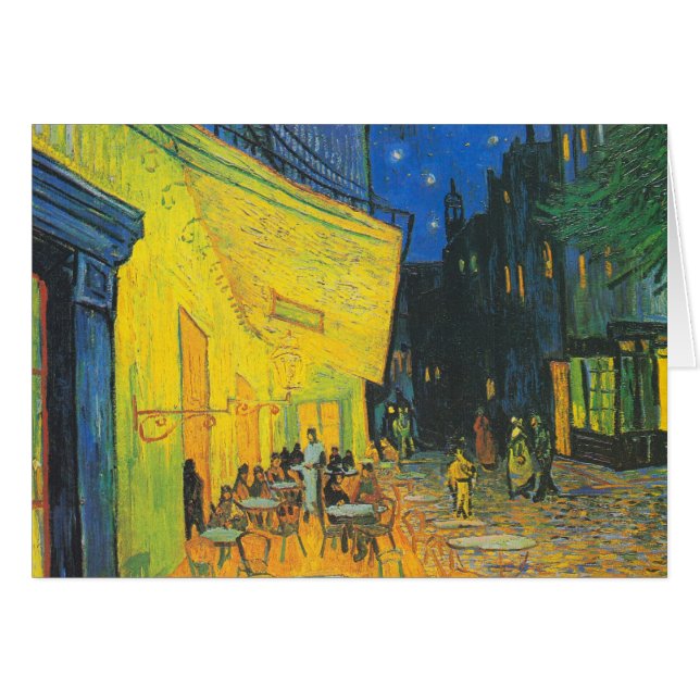 Vincent Van Gogh Cafe Terrace bij nacht (Voorkant Horizontaal)