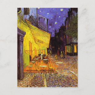 Vincent van Gogh Cafe Terrace bij nacht Fine Art Briefkaart