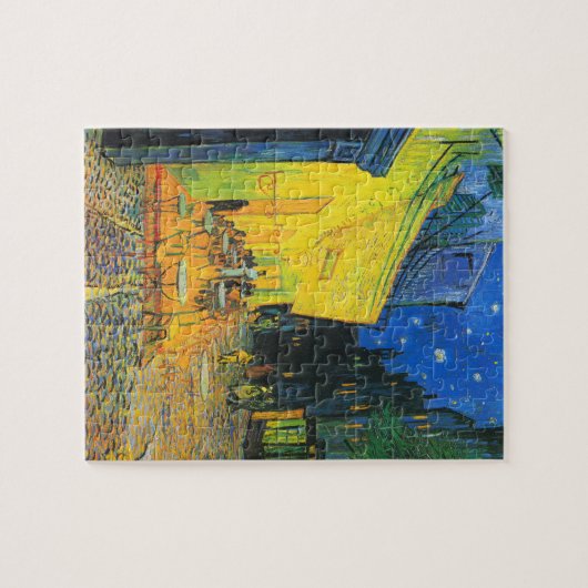 Vincent van Gogh Cafe Terrace bij nacht Fine Art Legpuzzel (Horizontaal)