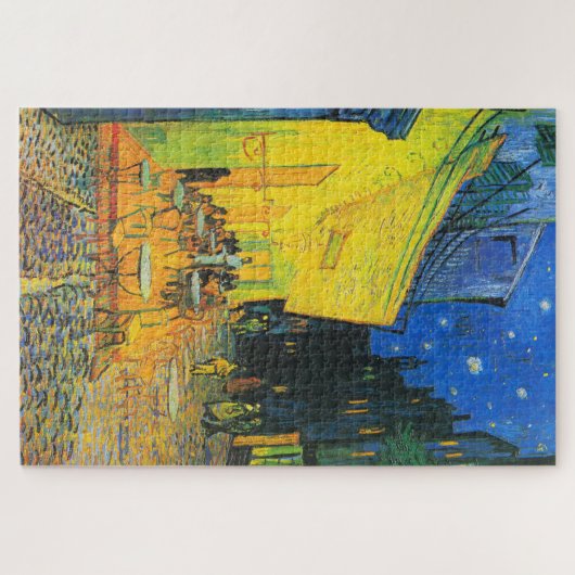 Vincent van Gogh Cafe Terrace bij nacht Fine Art Legpuzzel (Horizontaal)