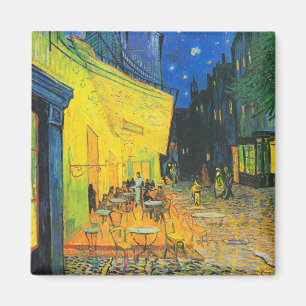 Vincent van Gogh Cafe Terrace bij nacht Fine Art Magneet