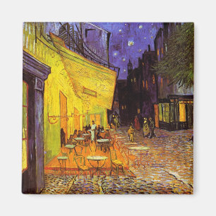 Vincent van Gogh Cafe Terrace bij nacht Fine Art Magneet