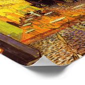 Vincent van Gogh Cafe Terrace bij nacht Fine Art Poster (Hoek)