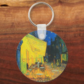 Vincent van Gogh Cafe Terrace bij nacht Fine Art Sleutelhanger (Voorkant)