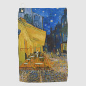 Vincent van Gogh - Cafe Terrace bij nacht Golfhanddoek (Voorkant)