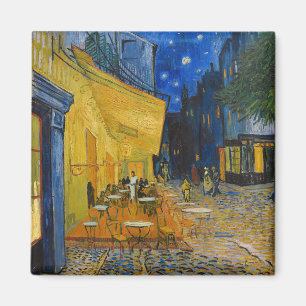 Vincent van Gogh - Cafe Terrace bij nacht Magneet